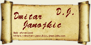 Dmitar Janojkić vizit kartica